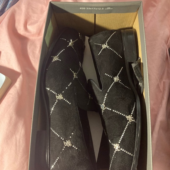 Black Suede Slip-On Loafers - Picture 6 of 7